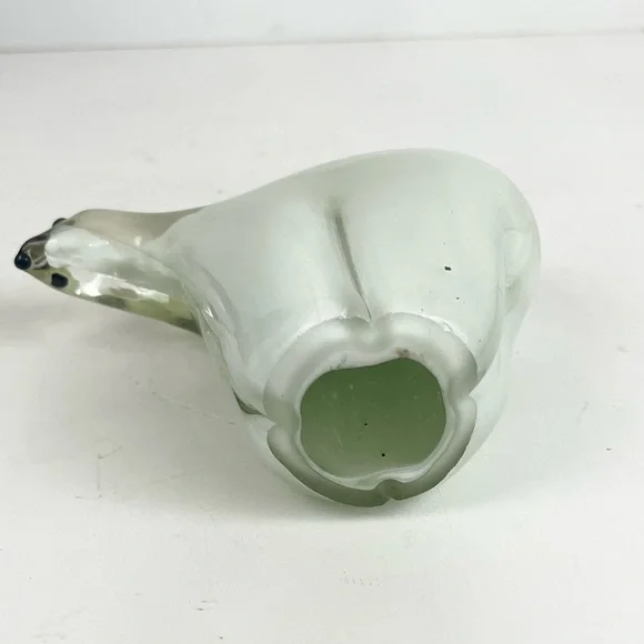Art Blown Glass Polar Bear Paperweight - Picture 12 of 14